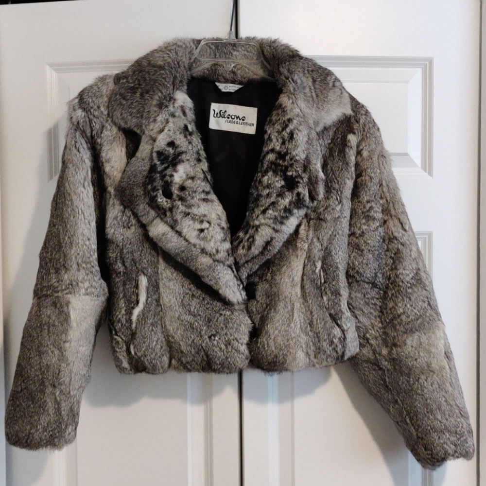 Rabbit fur coat